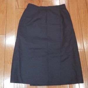Harve Benard 100% wool wrap A-line skirt size 4-6